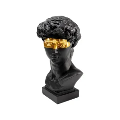 KARE Design Déco Buste Homme Noir Profil Masque Doré ^ Déco