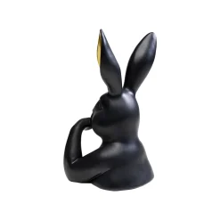 KARE Design Déco Buste Lapin Noir 31cm ^ Déco