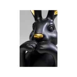 KARE Design Déco Buste Lapin Noir 31cm ^ Déco