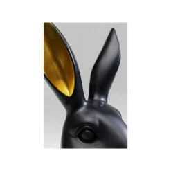 KARE Design Déco Buste Lapin Noir 31cm ^ Déco