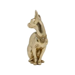 KARE Design Déco Chat Sphynx Assis Doré ^ Déco