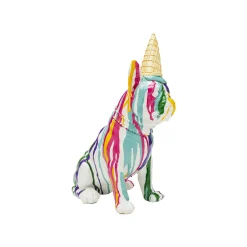 KARE Design Déco Chien Glace Blanc ^ Déco