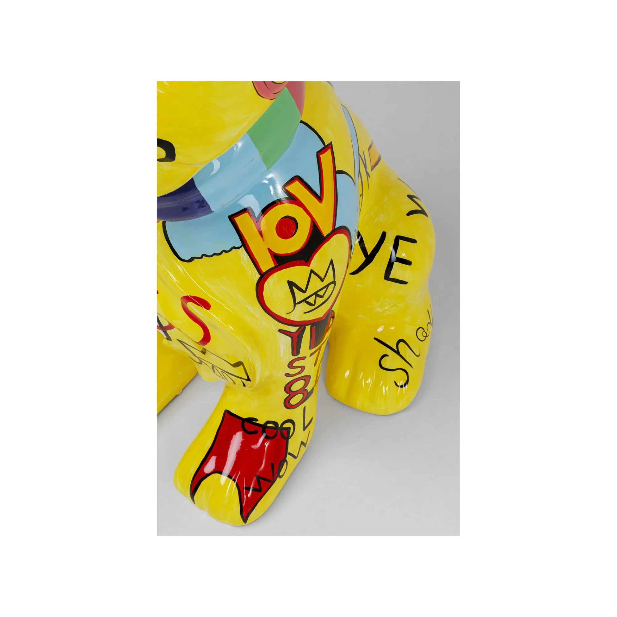 KARE Design Déco Chien Jaune Graffiti XL ^ Déco