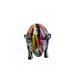 KARE Design Déco Cochon Noir Coulées De Peinture ^ Déco