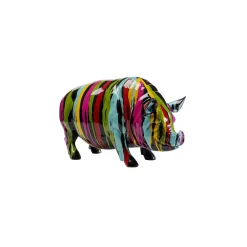 KARE Design Déco Cochon Noir Coulées De Peinture ^ Déco