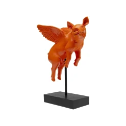 KARE Design Déco Cochon Volant Orange ^ Déco