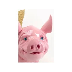 KARE Design Déco Cochon Volant Rose 79cm ^ Déco