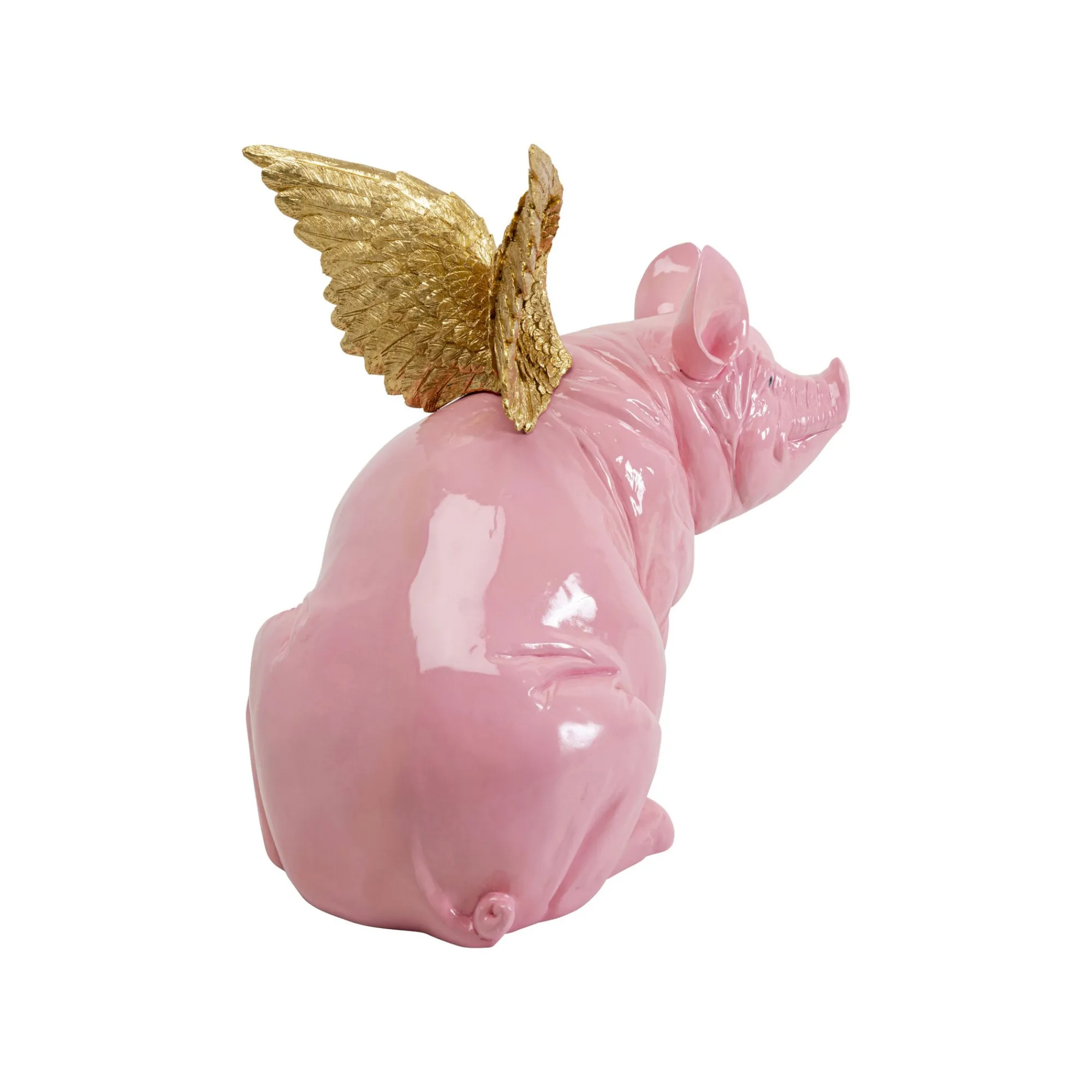 KARE Design Déco Cochon Volant Rose 79cm ^ Déco