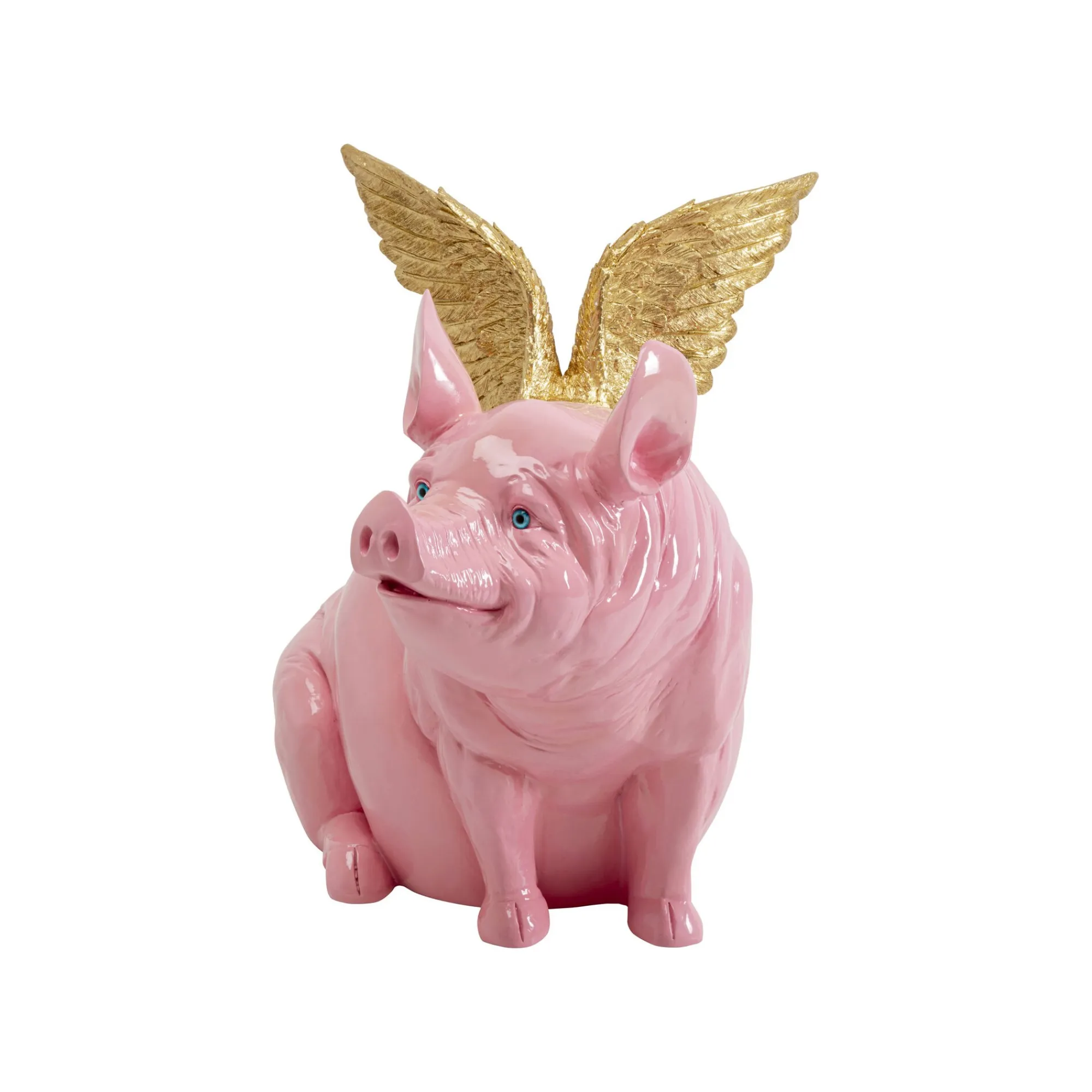KARE Design Déco Cochon Volant Rose 79cm ^ Déco
