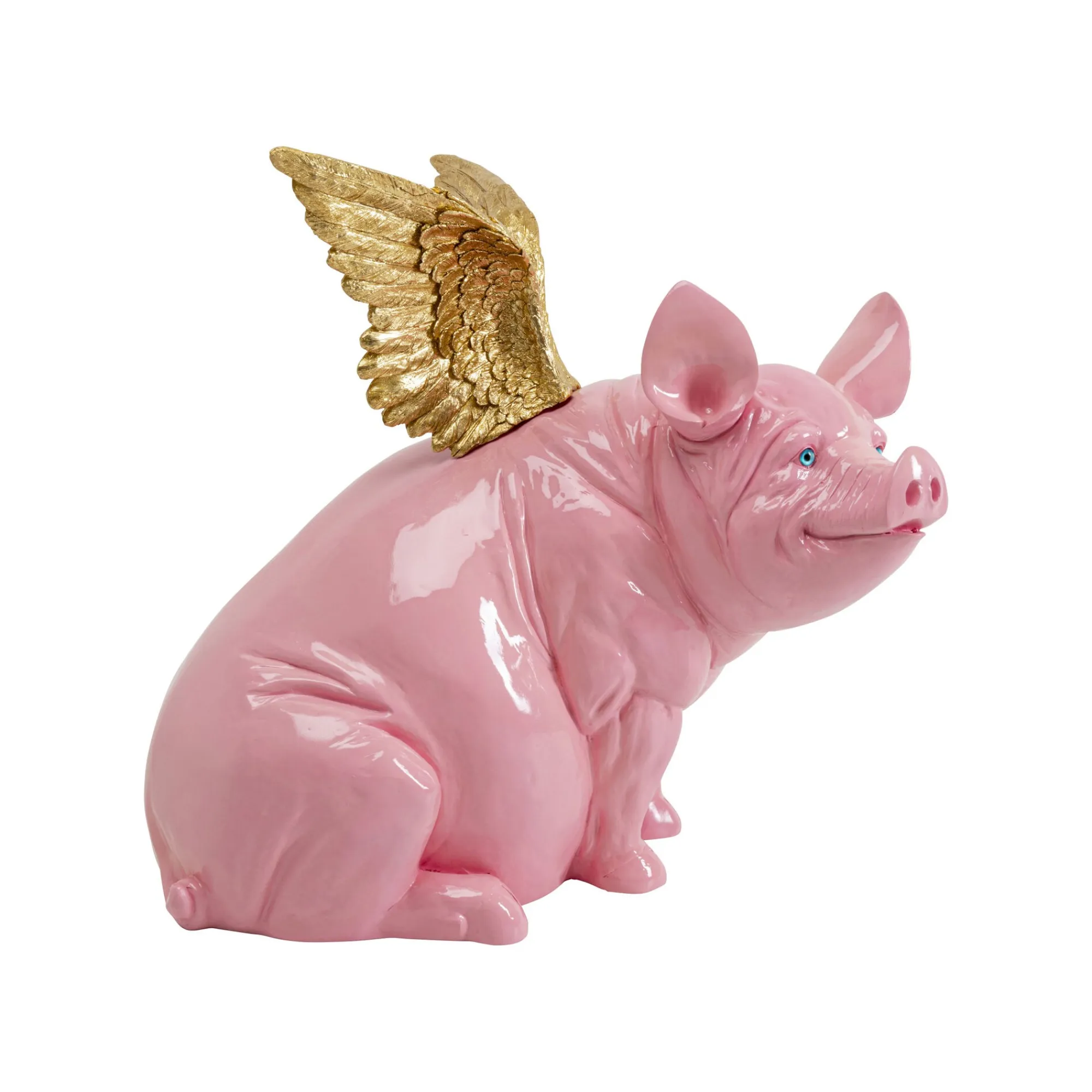 KARE Design Déco Cochon Volant Rose 79cm ^ Déco