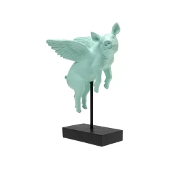 KARE Design Déco Cochon Volant Vert ^ Déco