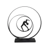 KARE Design Déco Danseuse Anneaux Noir 50cm ^ Déco