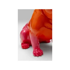 KARE Design Déco Fashion Bouledogue Orange 17cm ^ Déco