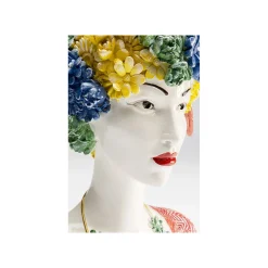 KARE Design Déco Femme Fleurs Perroquet 28cm ^ Déco