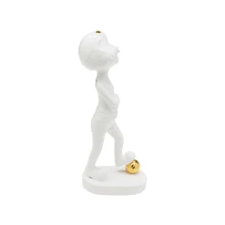 KARE Design Déco Fille Blanche Balle Dorée ^ Déco