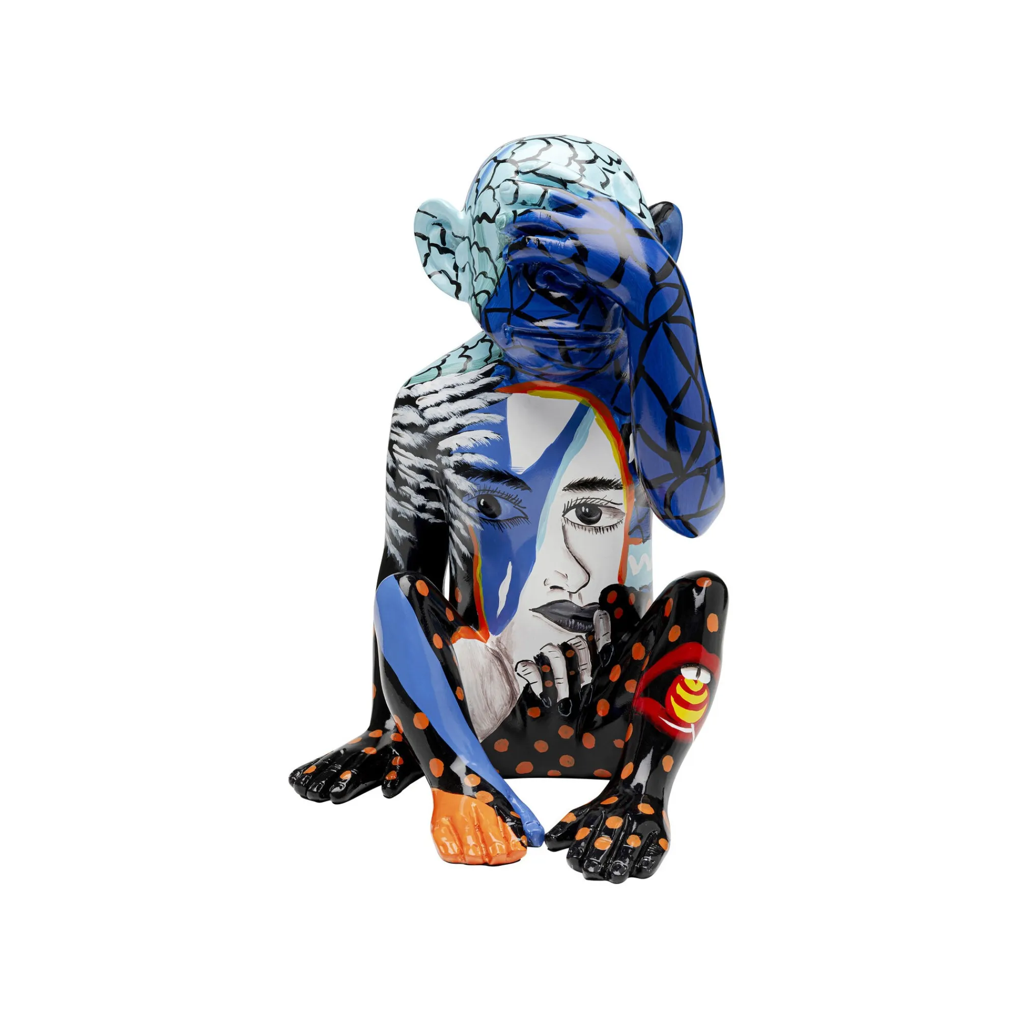 KARE Design Déco Graffiti Singe Bleu ^ Déco