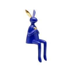 KARE Design Déco Lapin Bleu Assis Coeur ^ Déco