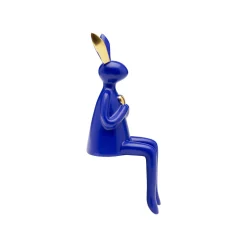 KARE Design Déco Lapin Bleu Assis Coeur ^ Déco