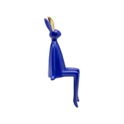 KARE Design Déco Lapin Bleu Assis ^ Déco