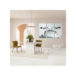 KARE Design Déco Léopard Effet Marbre XL 129cm ^ Déco