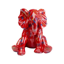 KARE Design Déco éléphant Rouge ^ Déco