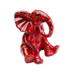 KARE Design Déco éléphant Rouge ^ Déco