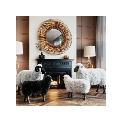 KARE Design Déco Mouton Blanc 73cm ^ Déco