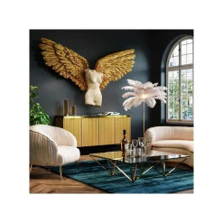 KARE Design Déco Murale Buste Femme Ailes Dorées 203x140cm ^ Déco Murale