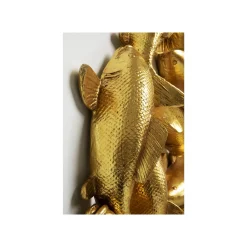 KARE Design Déco Murale Carpes Koï Dorées 102cm ^ Déco Murale
