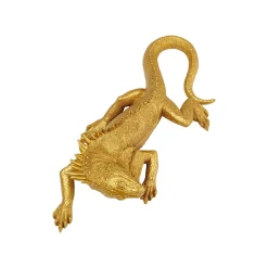 KARE Design Déco Murale Iguane Doré 40x17cm ^ Déco Murale