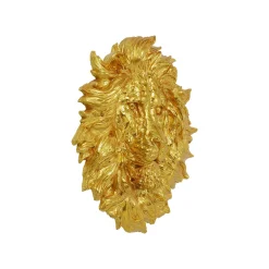 KARE Design Déco Murale XL Tête Lion Doré ^ Déco Murale