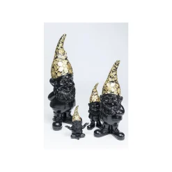KARE Design Déco Nain Noir Fleurs Debout 30cm ^ Déco