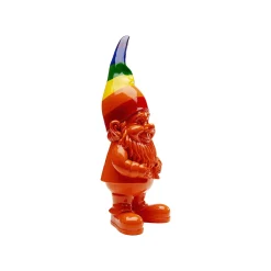 KARE Design Déco Nain Orange Arc-en-ciel 46cm ^ Déco