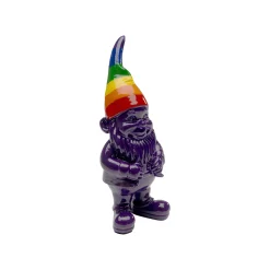 KARE Design Déco Nain Violet Arc-en-ciel 11cm ^ Déco