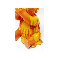 KARE Design Déco Ours Assis Glace Orange ^ Déco