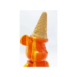 KARE Design Déco Ours Glace Orange ^ Déco