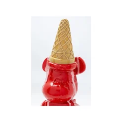 KARE Design Déco Ours Glace Rouge ^ Déco