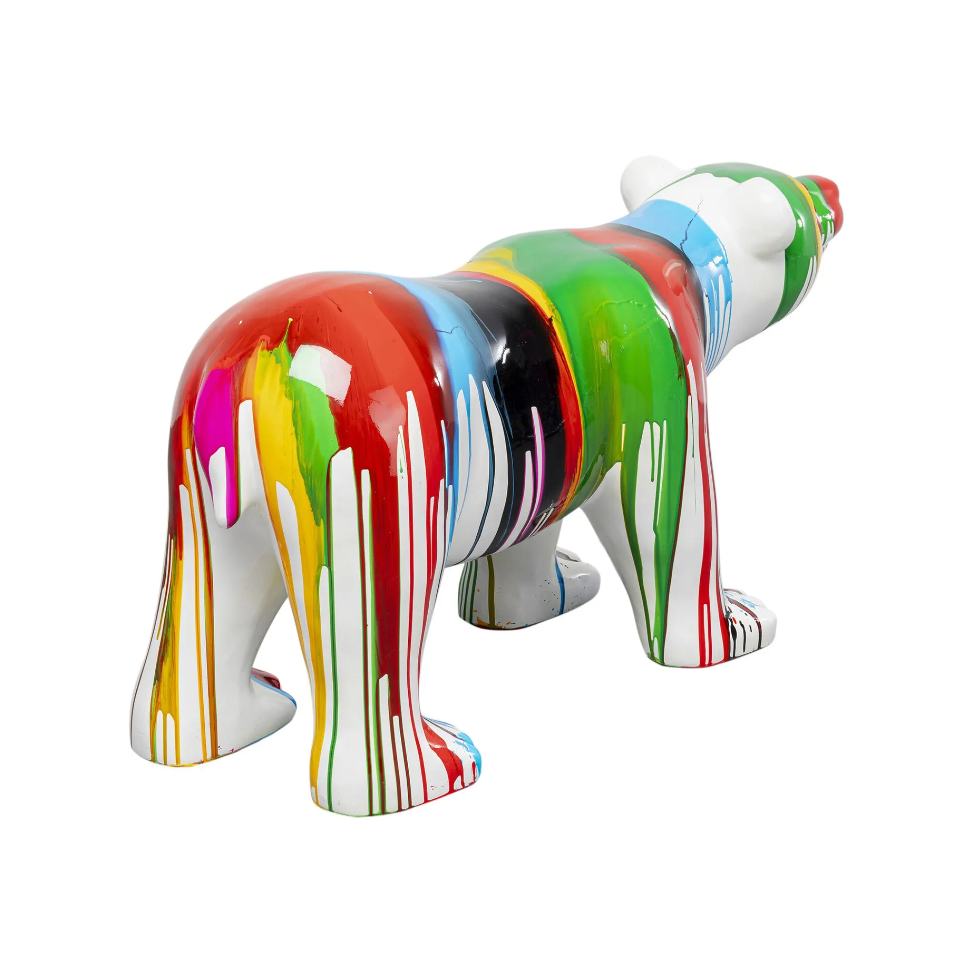 KARE Design Déco Ours Polaire Coulées De Peinture XL ^ Déco