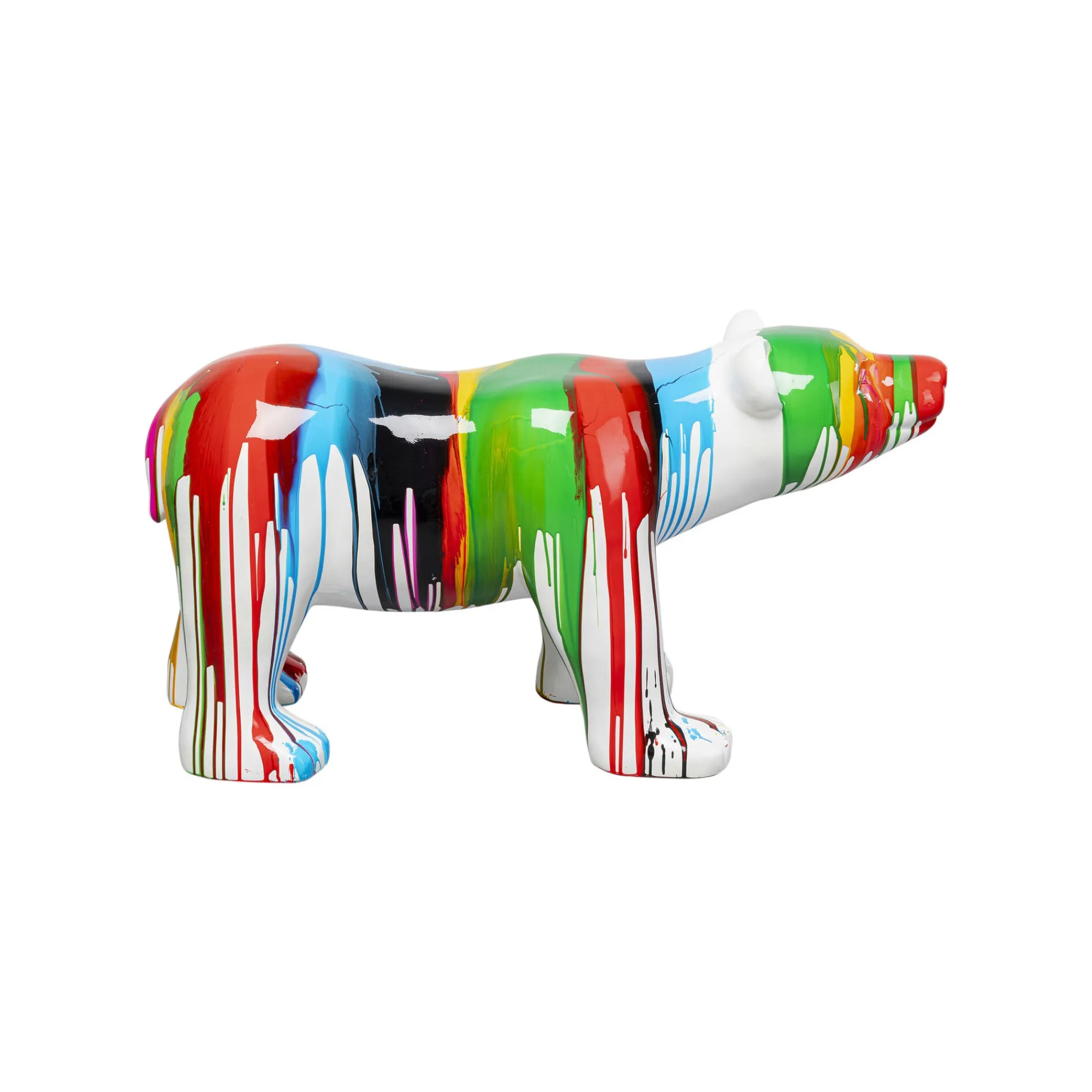 KARE Design Déco Ours Polaire Coulées De Peinture XL ^ Déco