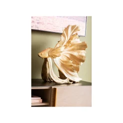 KARE Design Déco Poisson Combattant 34cm Doré ^ Déco