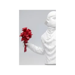 KARE Design Déco Street Art Blanche Bouquet Rouge ^ Déco