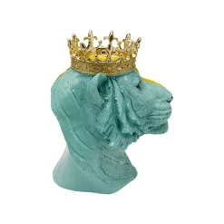 KARE Design Déco Tigre Roi Bleu Et Jaune ^ Déco