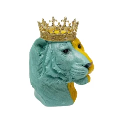 KARE Design Déco Tigre Roi Bleu Et Jaune ^ Déco