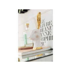 KARE Design Déco Tête De Lapin Blanc Et Doré 30cm ^ Déco