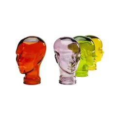 KARE Design Déco Tête Transparente Jaune ^ Déco