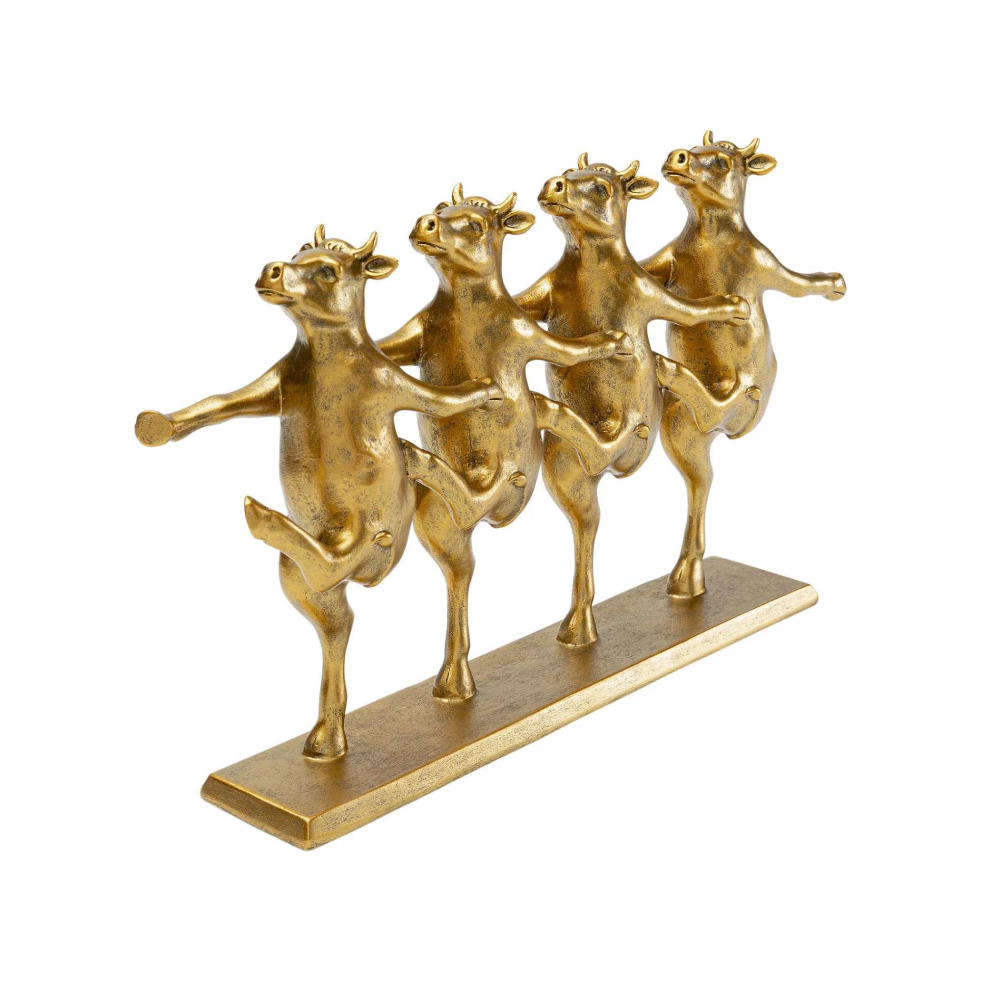 KARE Design Déco Vaches Cancan Dorées ^ Déco