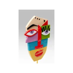 KARE Design Déco Visage Abstrait Multicolore ^ Déco