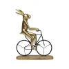 KARE Design Déco Vélo Lapin Doré ^ Déco