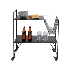 KARE Design Desserte Fenja Noire ^ Table D'Appoint & De Chevet