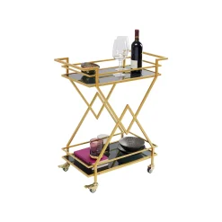 KARE Design Desserte Pyramids Dorée ^ Table D'Appoint & De Chevet